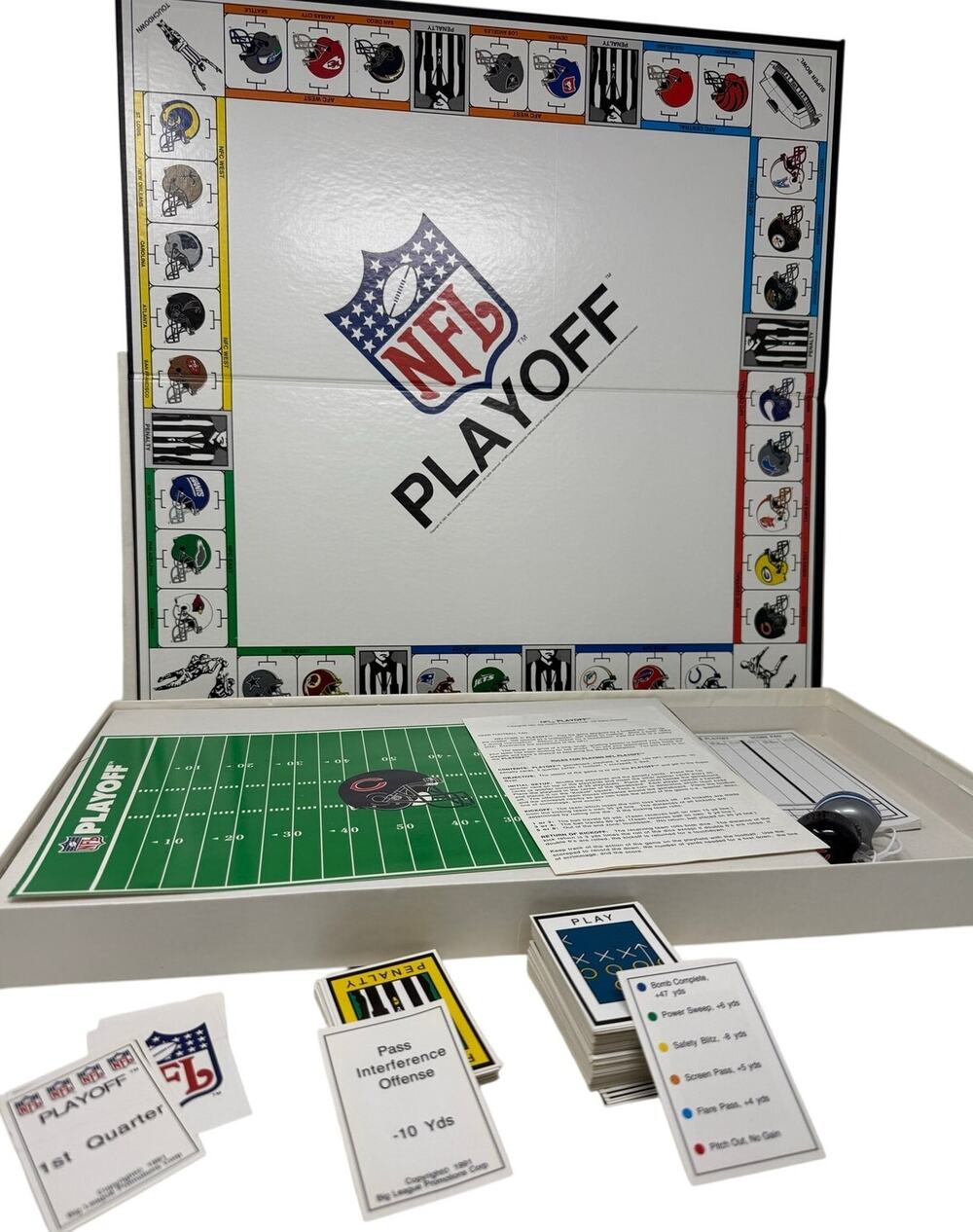 1991 Team NFL Playoff Board Game Big League Promotions Complete Vintage